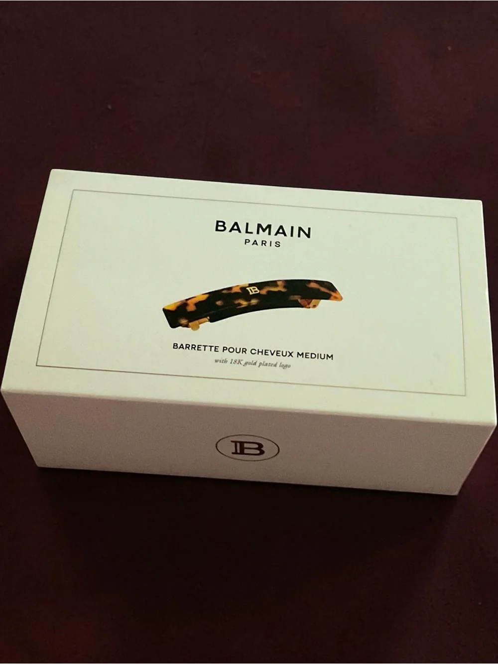 ✨Balmain Paris Barrette Pour Cheveux Medium Hair Couture